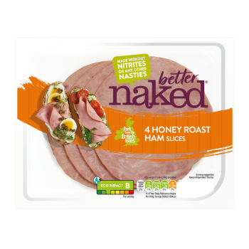 Naked Ham – Outdoor Bred Honey Roast Ham Slices 120g