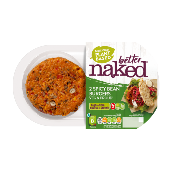 Naked Veg & Proud Mexican Spicy Bean Burger