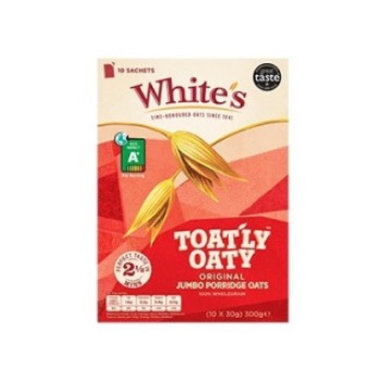 Toat-ly Oaty Instant Oats Original, 10 x 30g sachets